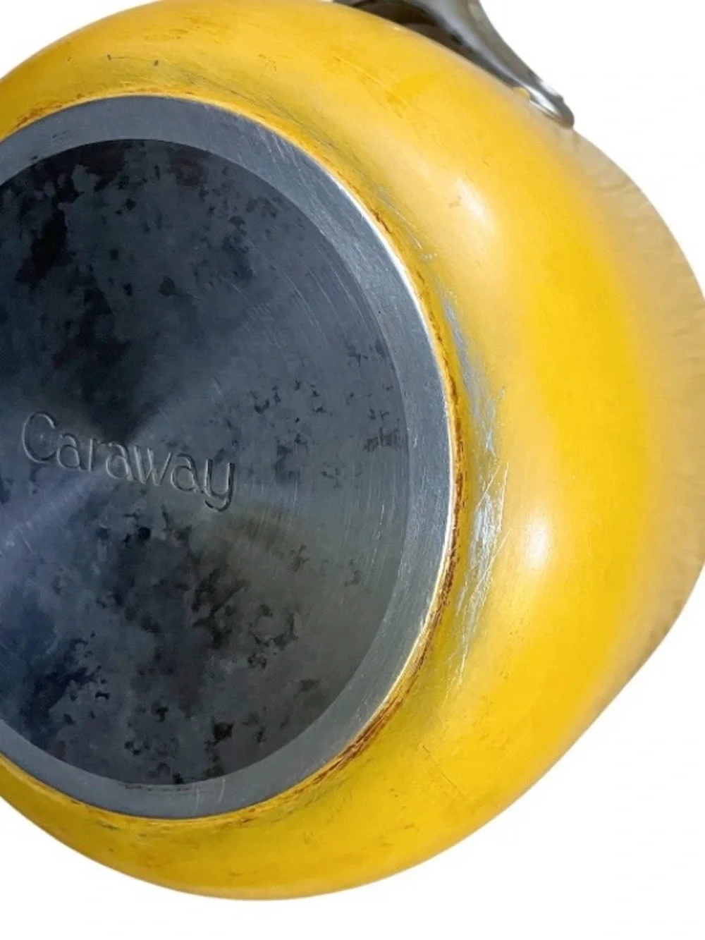 Caraway Non-Stick Ceramic 3 QT Sauce Pan in Marigold, MSRP $135